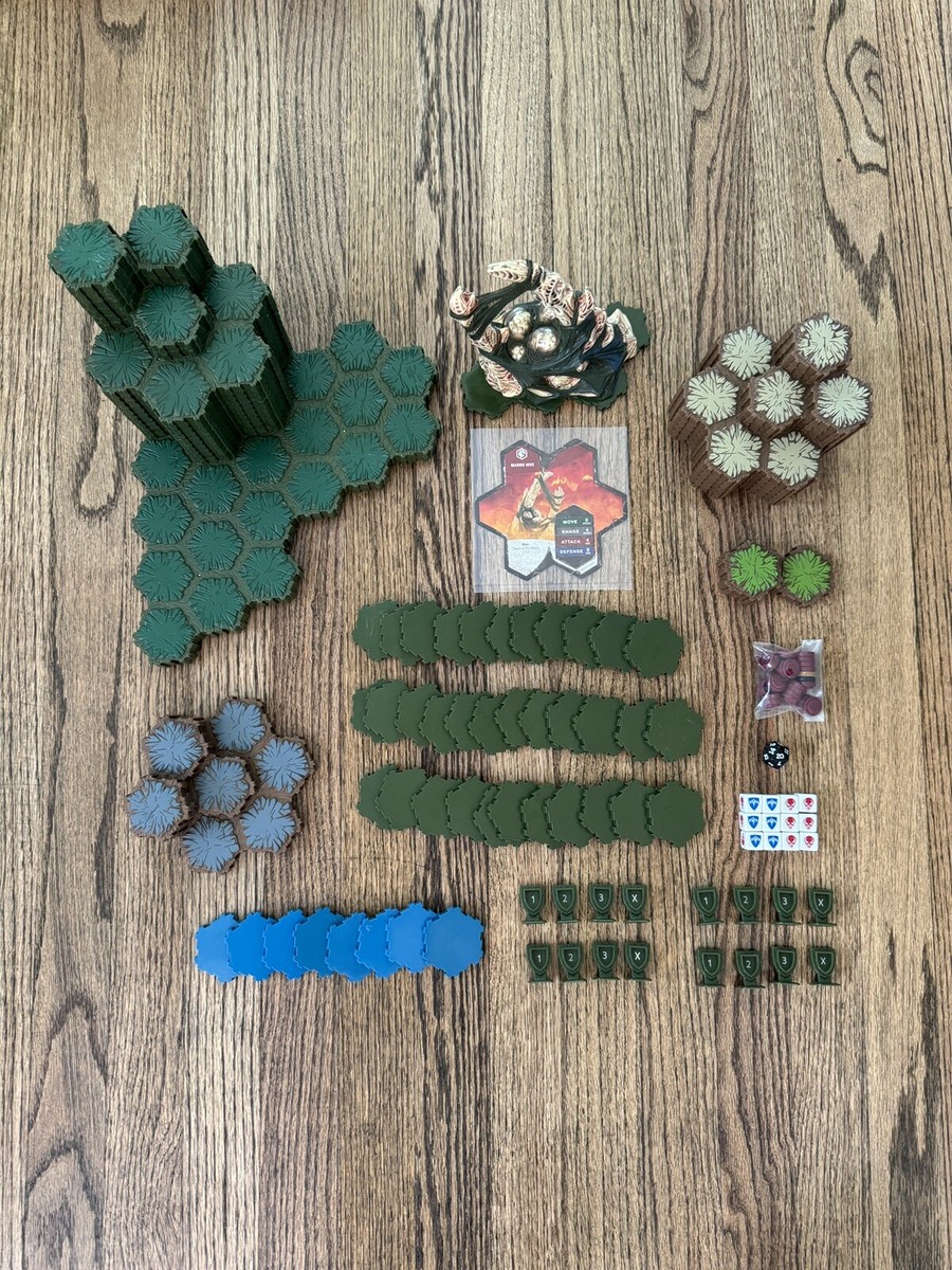 Heroscape Swarm of the Marro Terrain Pieces Swamp Hex Tiles Marro