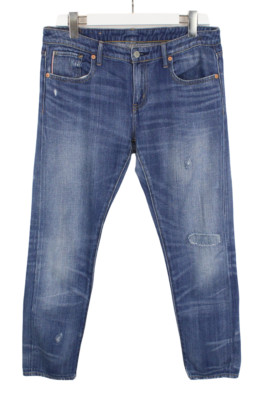 RALPH LAUREN Denim & Supply Jeans Damen W29 Distressed Zip Fly Blau