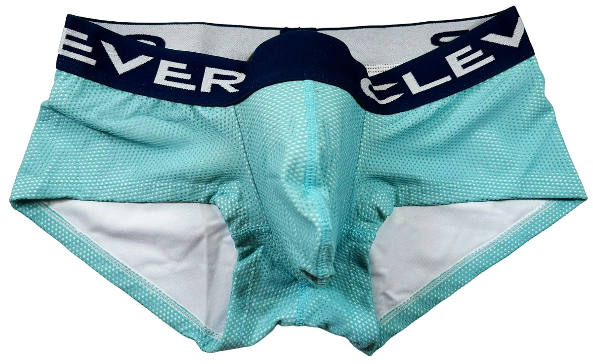 Clever Underwear Men's Zero Point Cheeky Brief Blue Large