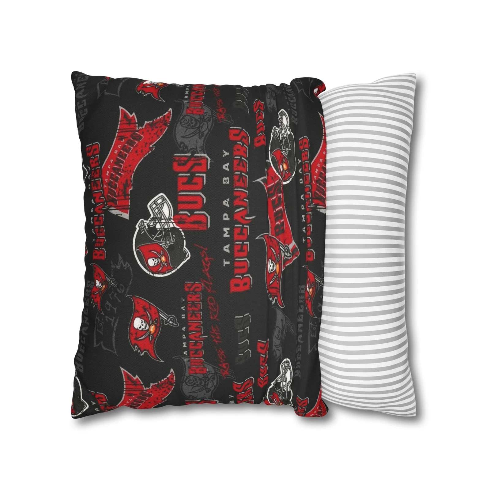 Tampa Bay Buccaneers Spun Polyester Square Pillowcase