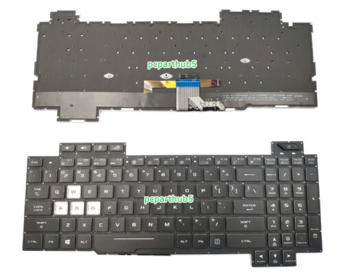 New Keyboard For Asus ROG Strix Scar II GL704 GL704GM GL704GV GL704GW US Backlit - Afbeelding 1 van 4