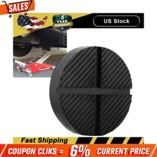 Universal Floor Jack Pads Rubber Pad Adapter Car Truck Cross Slotted Frame Rail!