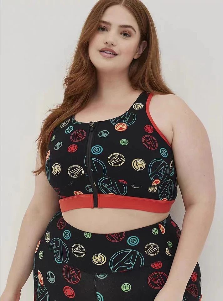 Nuevo Sujetador Deportivo Activo Torrid Marvel Cremallera Frontal 6/6X $64.5 Foto 3 de 4