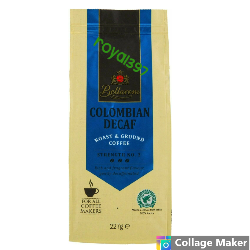 Bellarom Colombian Decaf Ground Coffee 227g eBay