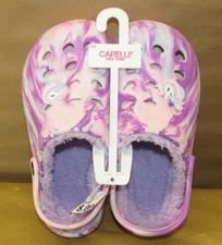 Capelli new york Girls Watercolor Printed Injected EVA Clog - Size  4/5