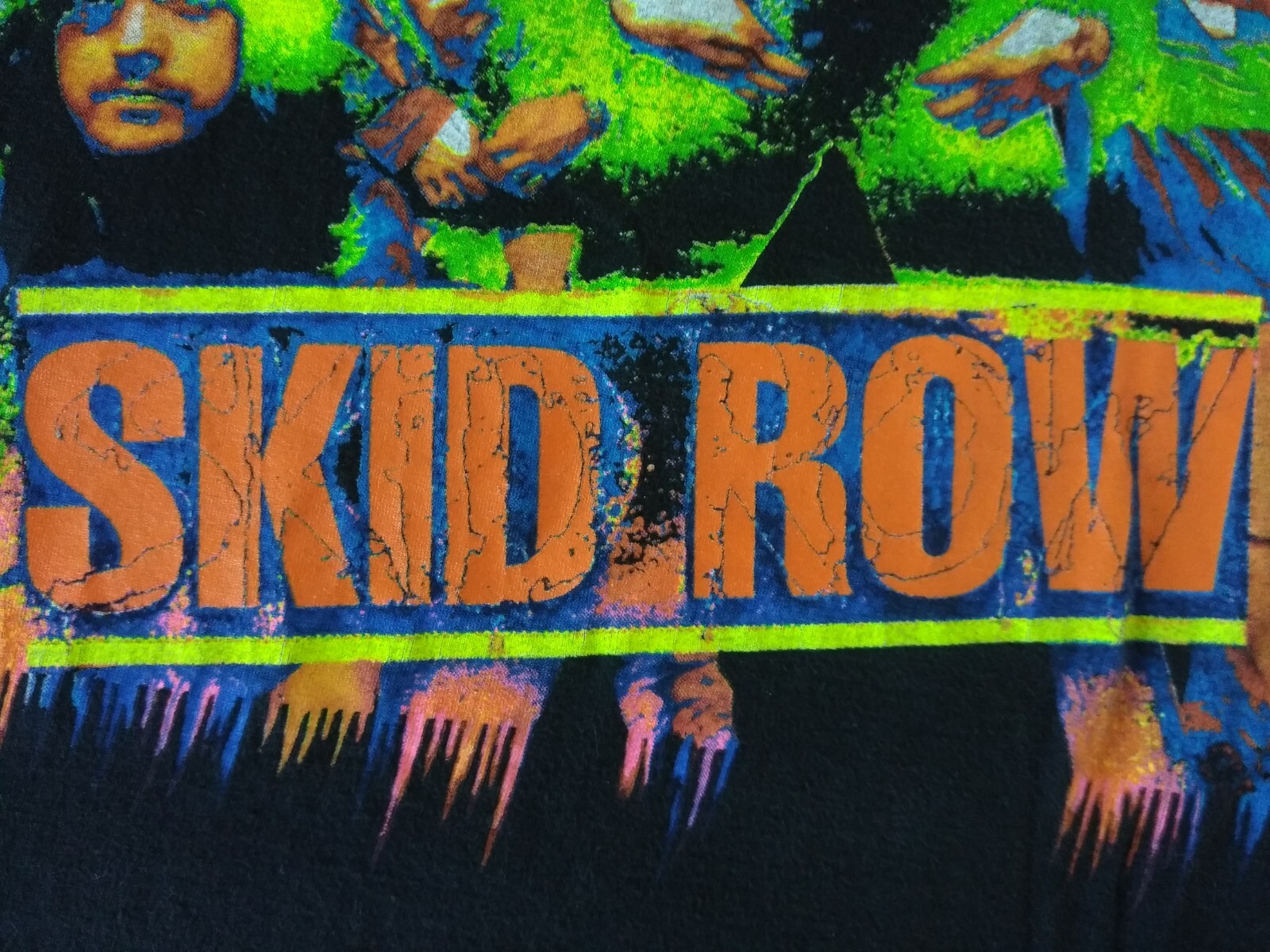 FILA Maglietta Skid Row Vintage 1995 UK Large Sub Human Beings Tour Heavy Metal Band