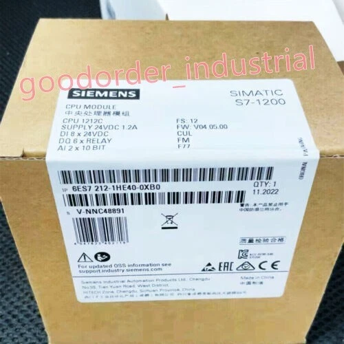 Siemens 6ES7212-1HE40-0XB0 / 6ES7 212-1HE40-0XB0 CPU Module New In Box - Image 3 of 4