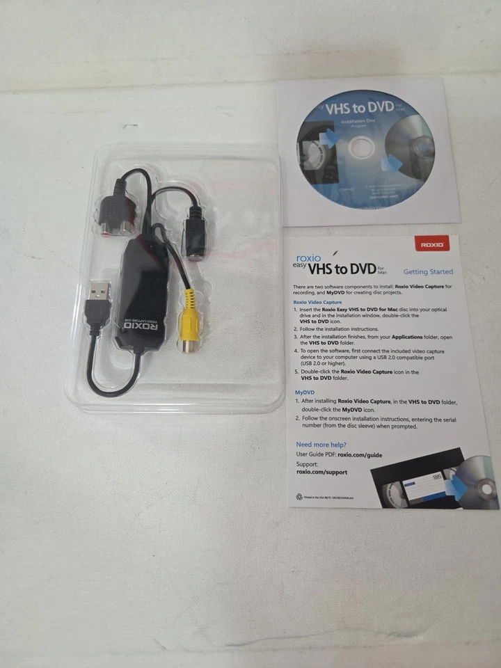 Roxio Easy VHS to DVD for Mac 243100 Convert VHS Hi8 Video8 Tapes to DVD  - Image 4 of 4