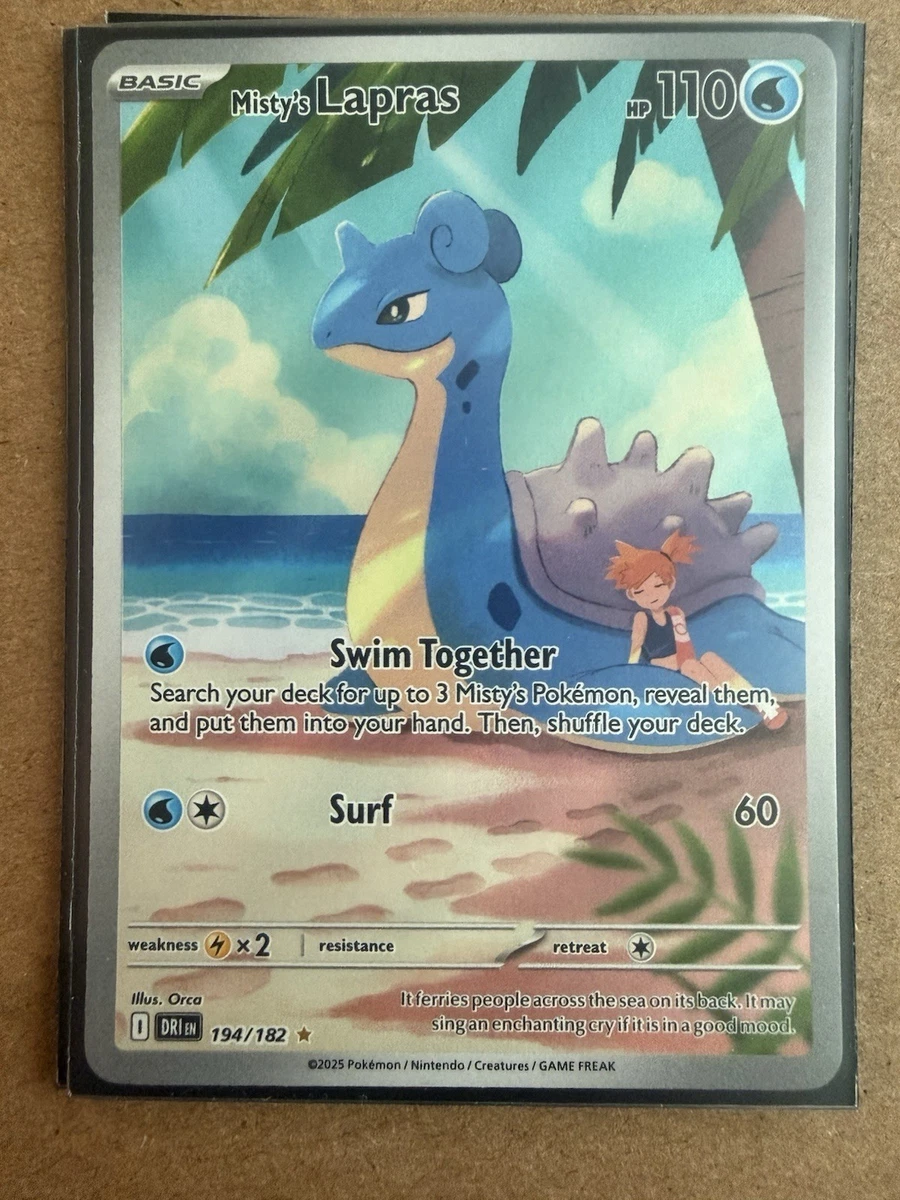 ebay lapras pokemon card  016/091  Paldean Fates  Reverse Foil  Single : Toys & Games the Defending Pokemon is now Confused. Lapras 131/165 Pokemon 151 Water-Type