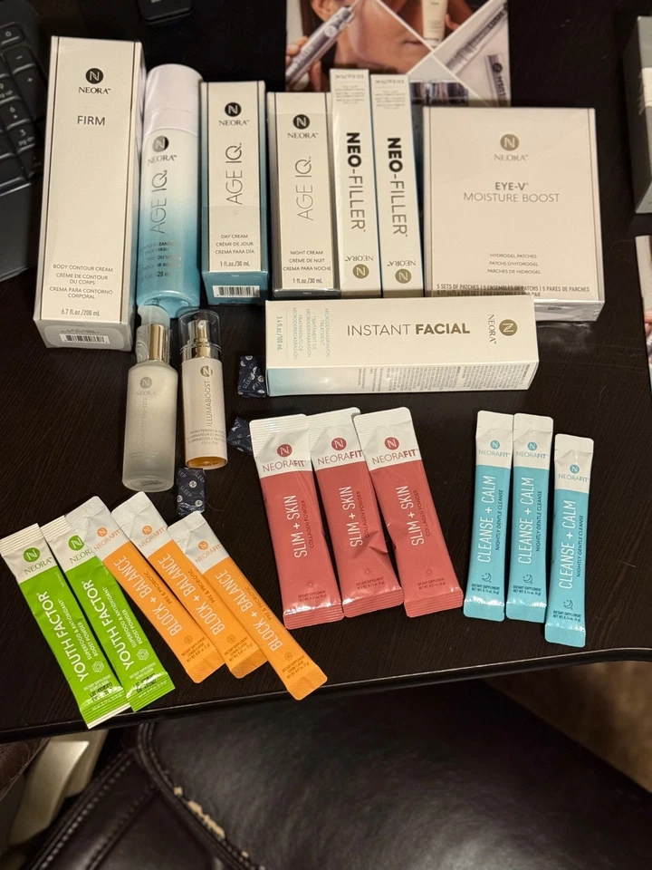 $1125 NEORA SKIN COMPLETE ADVANCED ANTI AGING LOT OF 22 AGE-IQ NEO FILLER & MORE - Image 3 of 4