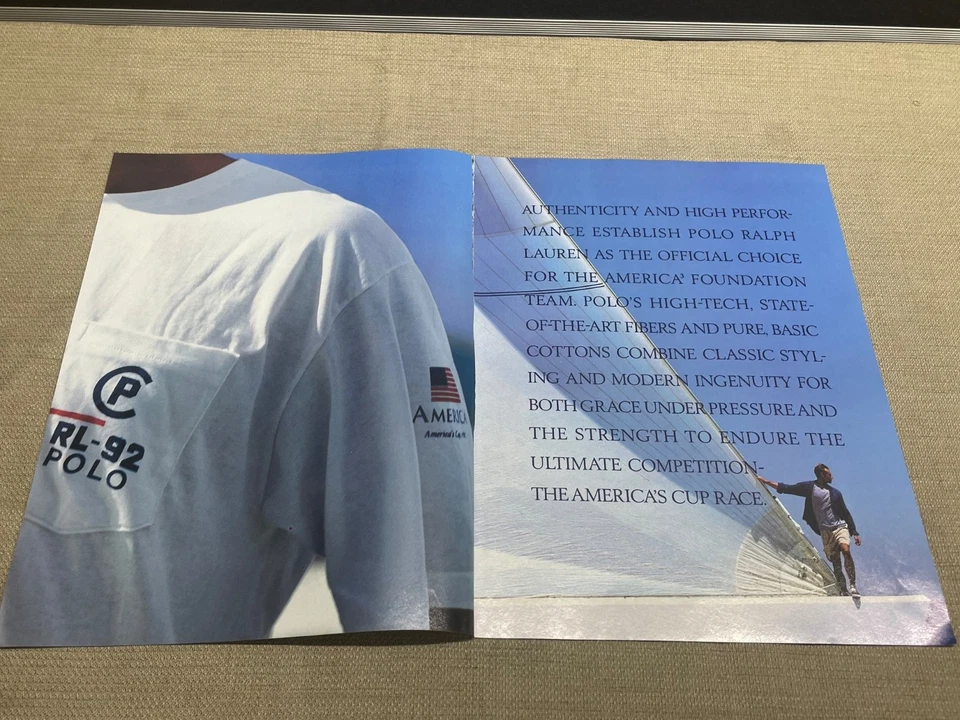 RALPH LAUREN 1992 AMERICA'S CUP 9 Page Spread Magazine Print Ad Mens Fashion - Image 4 of 4