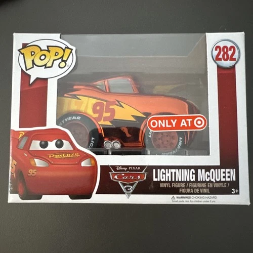 NEW Funko POP! Pixar Cars Lightning McQueen Chrome Vinyl Figure Target Exclusive