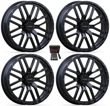 System 3 ST-3 Black UTV Wheels 22" Can-Am Defender (4)