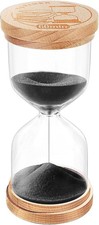 60 Minute Sand Timer Hourglass:Platsic Sand Clock,Small Sand 60 minute Black