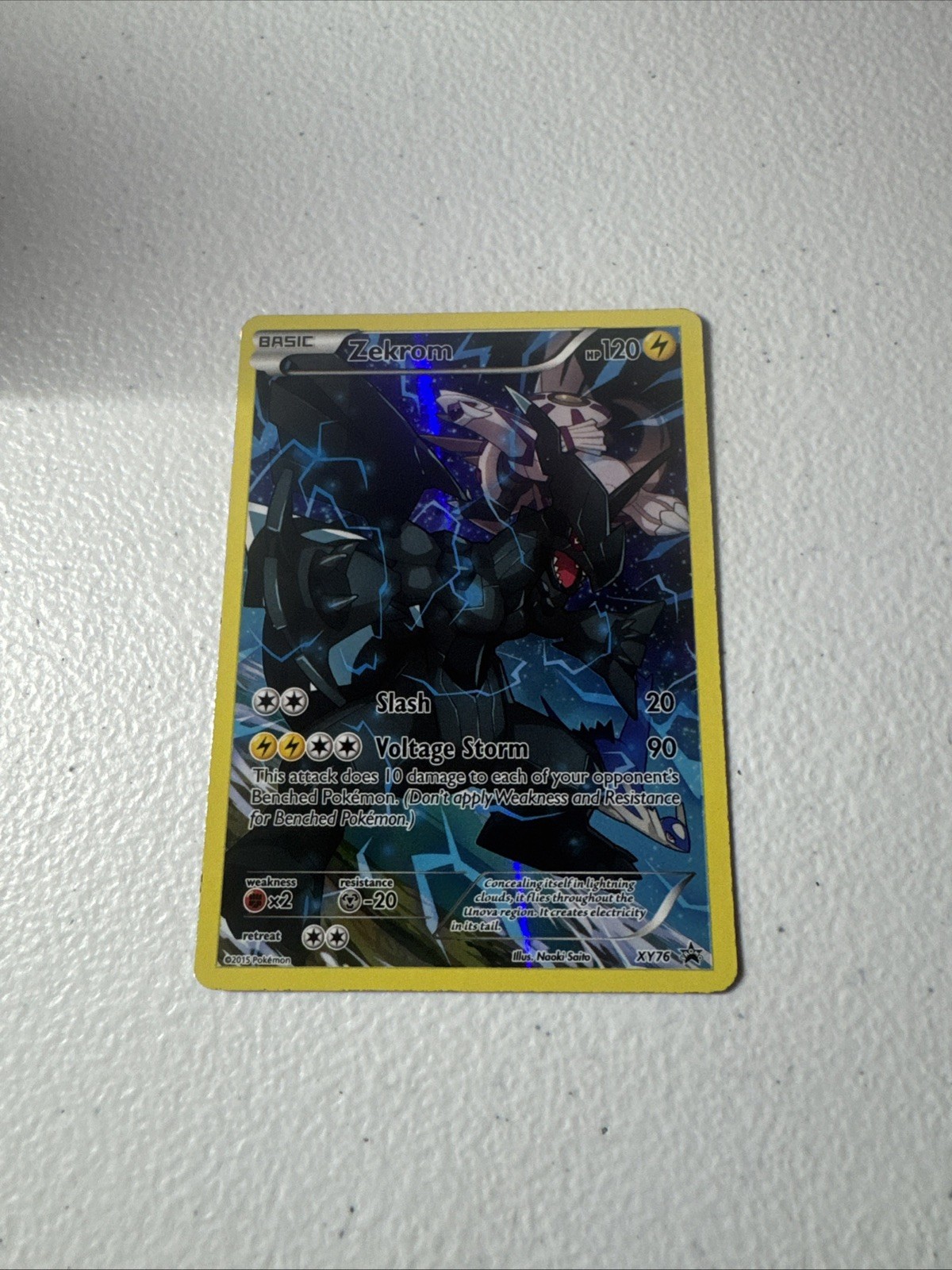 Pokémon TCG 2015 XY Black Star Promo Zekrom Holo Full Art XY76