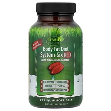 Body Fat Diet, System-Six Red™, 72 Liquid Soft-Gels