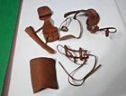 Marx Horse THUNDERBOLT  WESTERN TACK  Brown ACCESSORY 1960'S Johnny West 1960'S