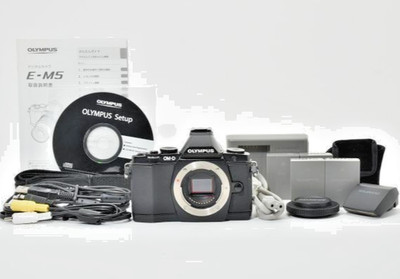 Olympus OM-D E-M5 Spiegellose Digitalkamera 16.1MP Schwarz Body [Sehr gut+5]