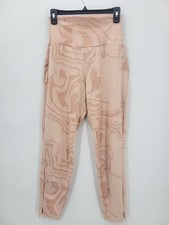 Gymshark Joggers GS Power Bottoms Light Pink Marble Print Gym Pants Womens Small