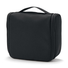 MUJI Polyester Hanging Toiletry Case Black Approx. 16 x 19 x 6 cm