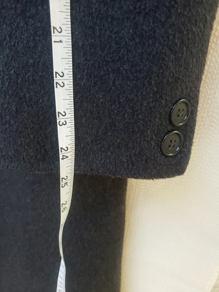 Gabardina de lana Adolfo vintage para hombre talla 44 hecha en EE. UU. Foto 4 de 4