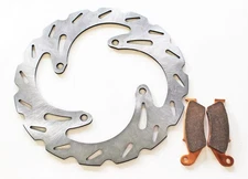 Brake Rotor and Brake Pads for Kawasaki KLX450R 2008 2009 Front Brakes RipTide