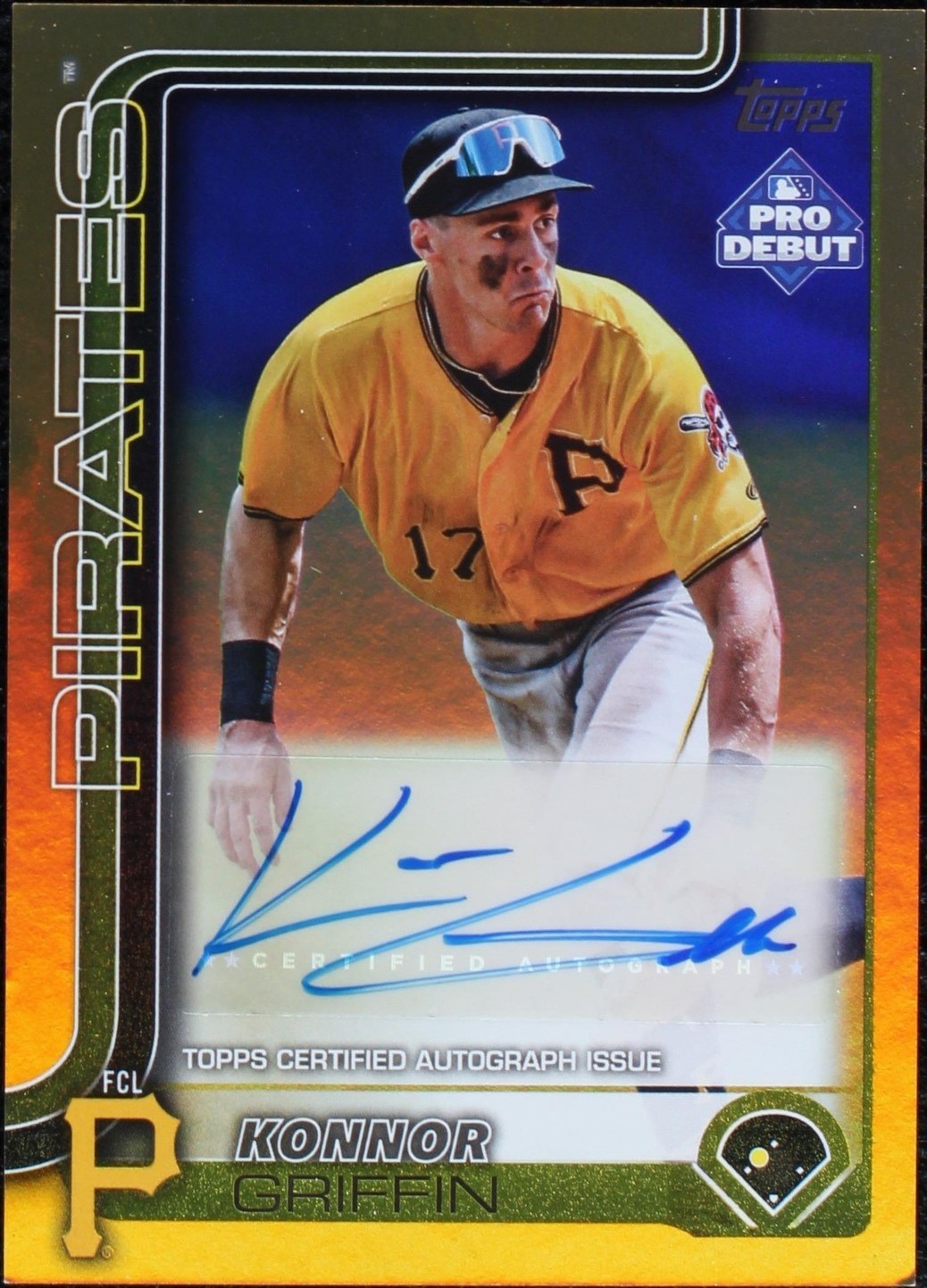 2025 Topps Pro Debut - Konnor Griffin #PD-32 Gold Foil Autographs 