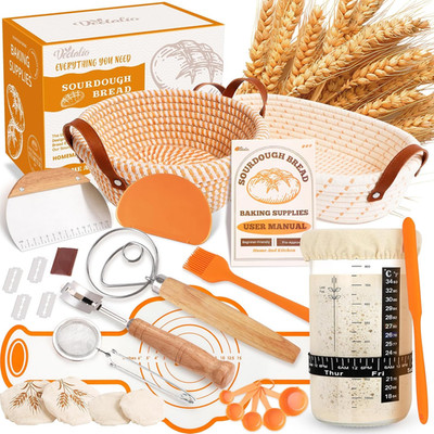 Starter Kit Sourdough Bread Baking Supplies Sour Dough Starter Kits Woven Bread