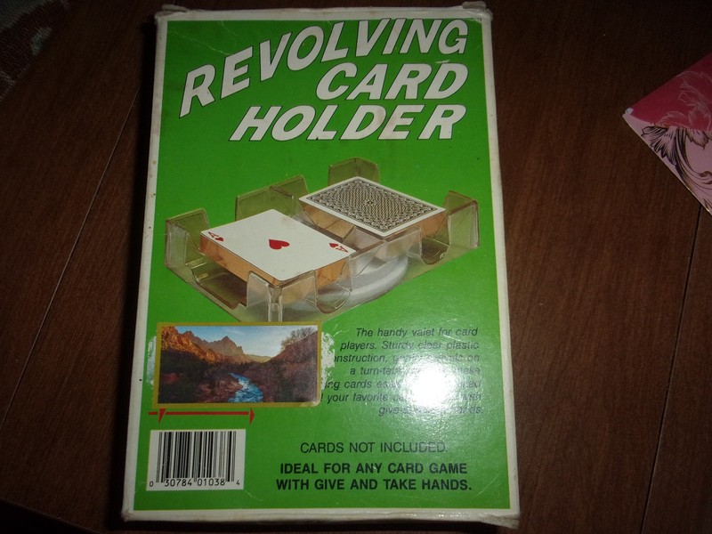 Revolving Card Holder for Playing any kind of card game in its original box