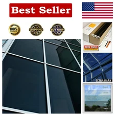 12in X 50ft Dark Window Film - Heat Rejection & Daytime Privacy Solution