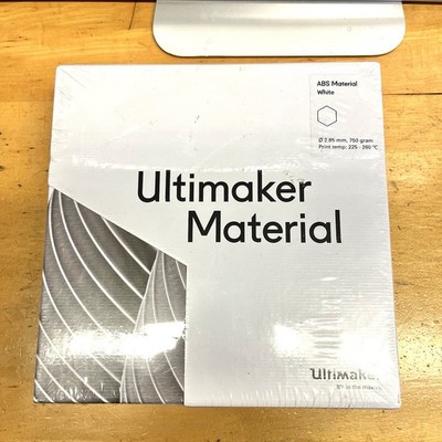 NEW Sealed Ultimaker ABS Material 1622 White 2.85 mm 750g - For 3D Printer