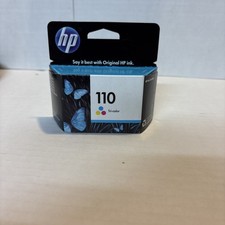 HP 110 TriColor Genuine OEM Ink Cartridge Date 3-2013 Sealed Warranty Photosmart
