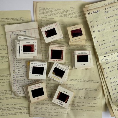 1964 Lot of 77 Paris Pompeii Amalfi France Versailles 35mm Film Slide Photo 60s 