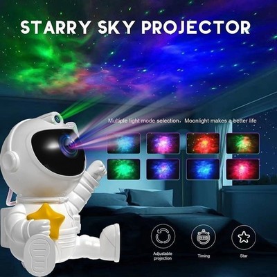 LED Astronaut Sternenhimmel Projektor Lampe Starry Galaxy Nebula Nachtlicht Lamp