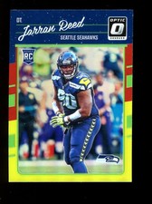 2016 Donruss Optic #120 Jarran Reed Seattle Seahawks RC Rookie Red Yellow Holo