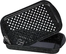 Granite Ware 2-Piece Porcelain Bake & Broil Pan Set 16.00 H x 10.00 W x 2.00 D