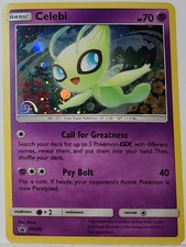 HD Swirl 🌀 Celebi SM224 Cosmos Holo Rare Pokémon TCG Black Star Promo  on eBay