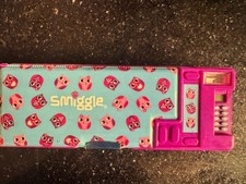 Smiggle Pencil Case Calculator Owl Design School Stationery Good Condition Pink