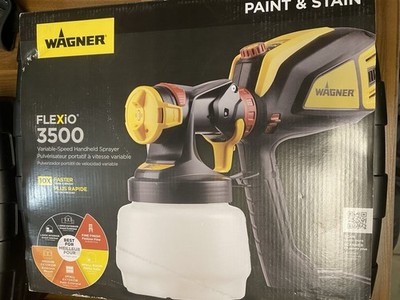 WAGNER Flexio 3500 Handheld Paint Sprayer AC, Adjustable Pattern/Flow, Case