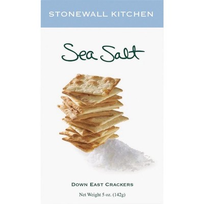 Stonewall Kitchen 5 Oz. Sea Salt Crackers 553010 Pack of 6 Stonewall Kitchen