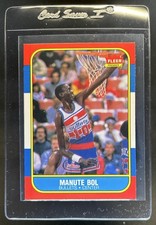 1986-87 Fleer Manute Bol Rookie RC #12 Bullets