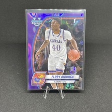 2024-25 Bowman Chrome U Flory Bidunga 1st Purple Lava Refractor #24 Kansas RC