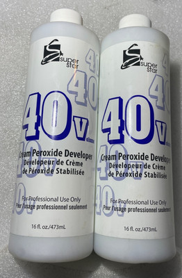 2X Super Star Cream Peroxide Developer 40 Volume - 16 Oz Professional Salon Use