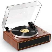 All-in-one Record Player Turntable with Built-in Speakers Vinyl Record Player...