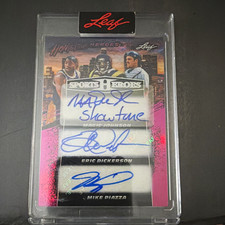 Leaf 2026 Heroes Hometown Heroes HH-2 Auto M. Johnson E. Dickerson M. Piazza 1/1