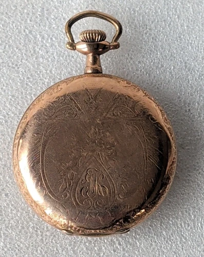 c. 1893 Elgin Model 2 Grade 117 6s 7J Pocket Watch w/ Wadsworth Case NOT running