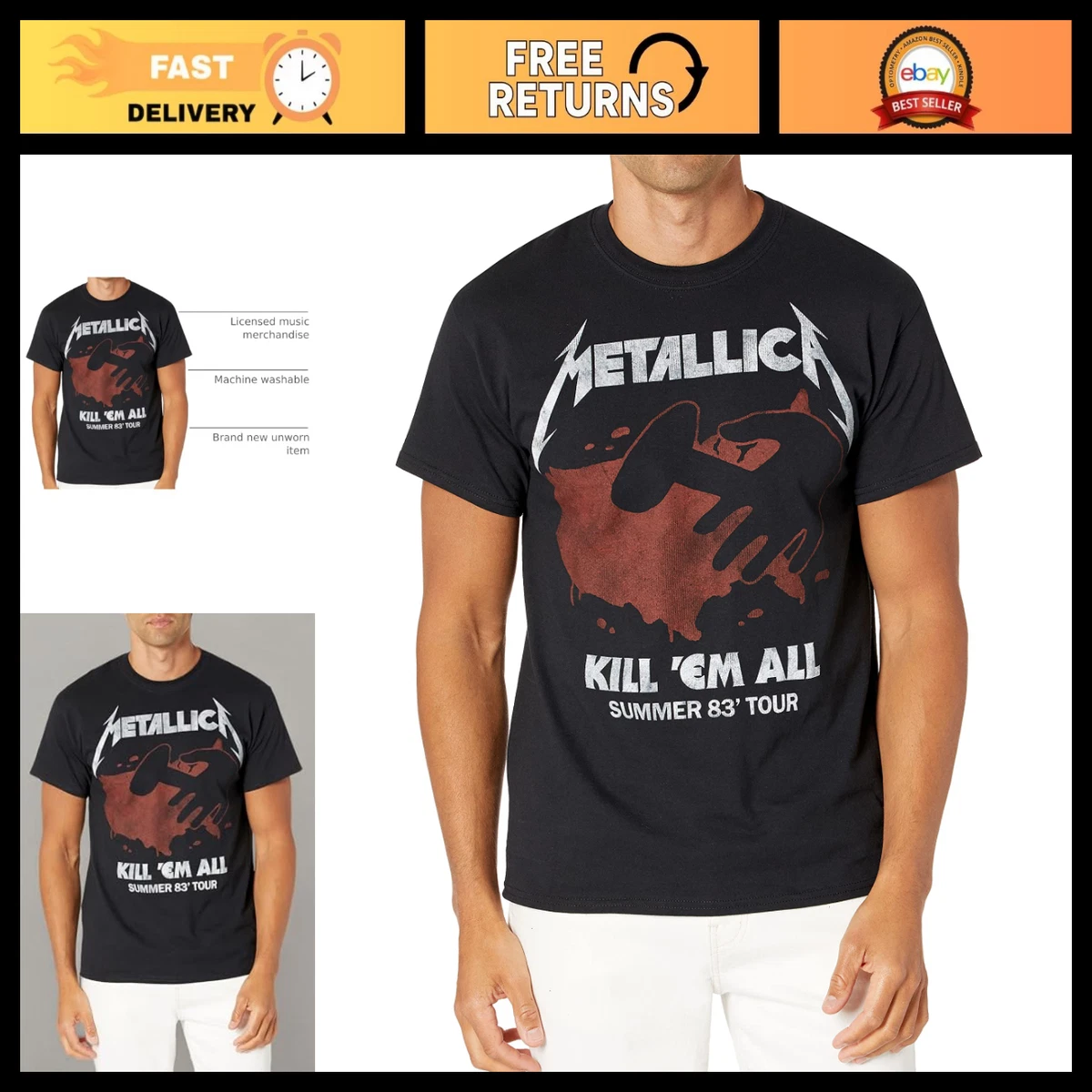 Metallica Kill Em All In Men's T-Shirts for sale - eBay