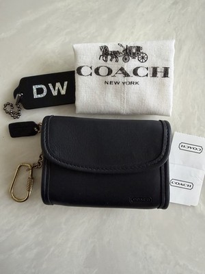 NWT COACH VINTAGE BLACK LEATHER MULTIFUNCTION WALLET COSTA RICA | eBay