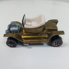 VTG 1968 Hot Wheels Redline Hot Heap USA made SF Gold white int [Sweet 16]