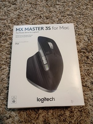 Logitech MX Master 3S for Mac Wireless Standard Optical Mouse, Black New Sealed.